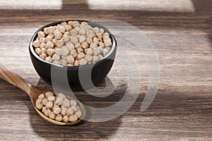 Cicer arietinum - Raw Grains Of Chickpea; Legume With Important Culinary And Nutritional Qualities