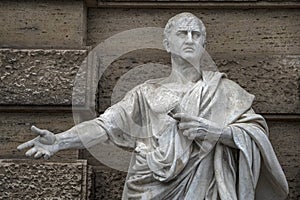 Cicero statue in cassazione building rome