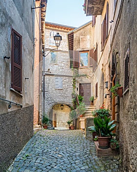 Scenic sight in Ciciliano, beautiful little town in the province of Rome, Lazio, Italy. photo