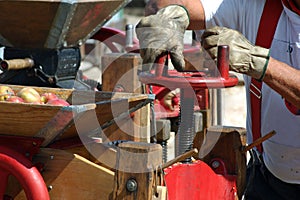 Cider Press in Action photo