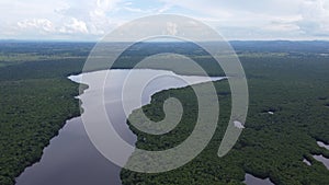 Cienaga la caimanera landscape photography with drone over Colombia photo