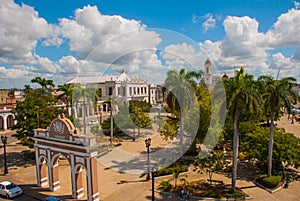 CIENFUEGOS, CUBA: Arc de Triomphe is located in Jose Marti square in Cienfuegos.