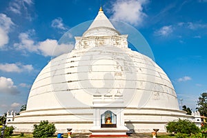 Ciew at the Tissamaharama Raja Maha Vihara Temple in Sri Lanka photo