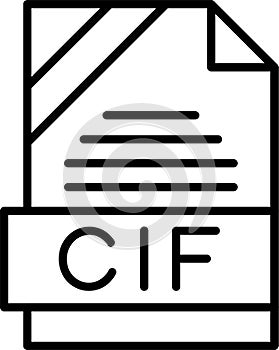 CIF Outline Vector Icon