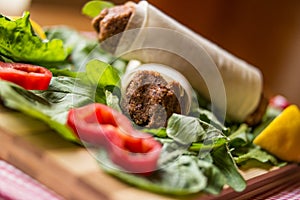 Cig kofte durum / Shawarma / Turkish food