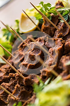 Cig kofte / Turkish food.