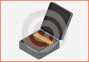 Cigar box vector