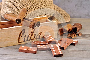 Cigar and domino game