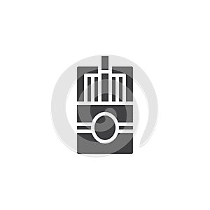 Cigarette box vector icon