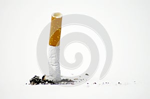 Cigarette on white - No smoking