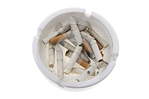 Cigarette Butts on Ash Tray