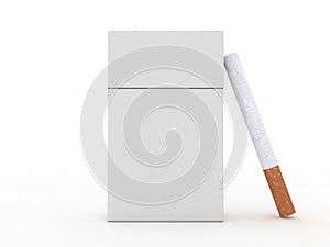 Cigarette and cigarettes pack