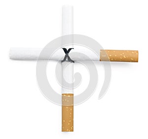 Cigarette cross