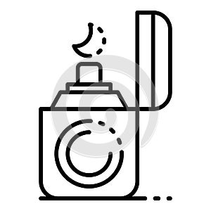 Cigarette lighter icon, outline style