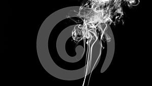 Cigarette smoke isolated on dark background