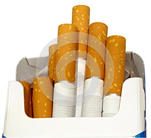Cigarettes in box