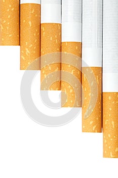 Cigarettes with a brown filter