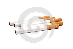Cigarettes with brown filter