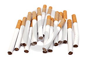 Cigarettes with brown filter