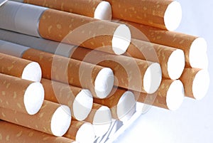 Cigarettes in close-up