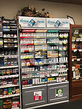 Cigarettes On Display For sale.