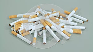 cigarettes scattered on the table