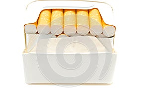 Cigarettes in white pack