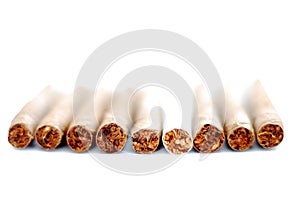 Cigarillo in a white background