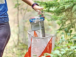 Cil = Target. Orienteering Check point Prism and composter