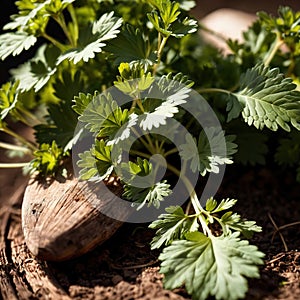 cilantro, fresh herbs leaves seasoning for cooking ingredient