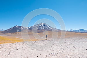 Cile Atacama desert and volcanoes photo