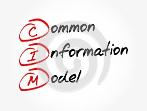 CIM - Common Information Model acronym, concept background