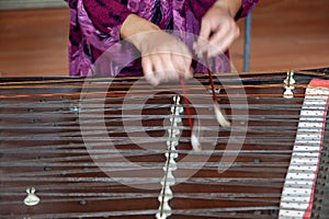 The cimbalom instrument photo