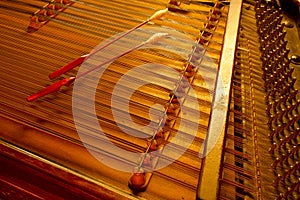 Cimbalom string music instrument