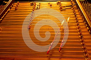 Cimbalom string music instrument photo