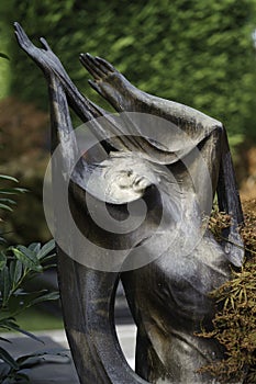 Cimitero Monumentale, historic cemetery in Milan, Italy: a tomb