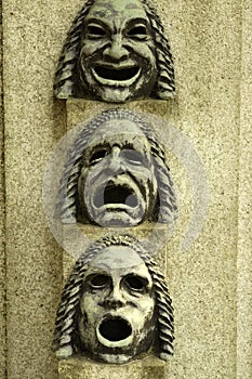 Cimitero Monumentale, historic cemetery in Milan, Italy: a tomb