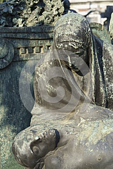 CImitero Monumentale of Milan, Italy: a tomb