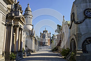 Cimitero Monumentale of Milan, Italy: tombs