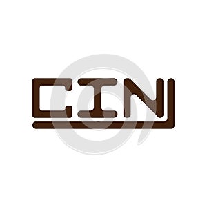 CIN letter logo creative design with vector graphic, CIN