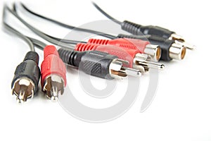 Cinch RCA connectors for audio and video