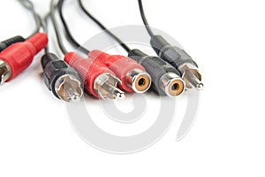 Cinch RCA connectors for audio and video