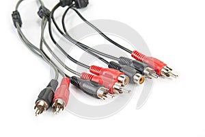 Cinch RCA connectors for audio and video