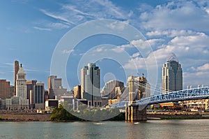 Cincinnati skyline.