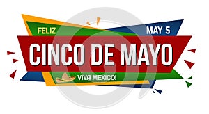 Cinco de mayo banner design photo