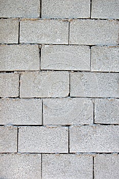 Cinder block wall
