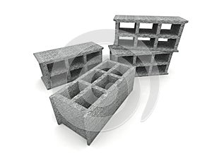 Cinder-blocks