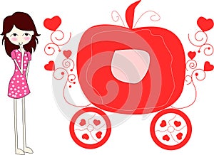 Cinderella and carriage