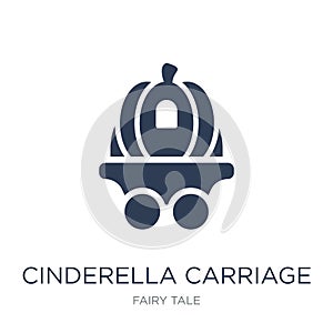 Cinderella carriage icon. Trendy flat vector Cinderella carriage