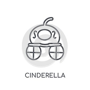 Cinderella carriage linear icon. Modern outline Cinderella carri